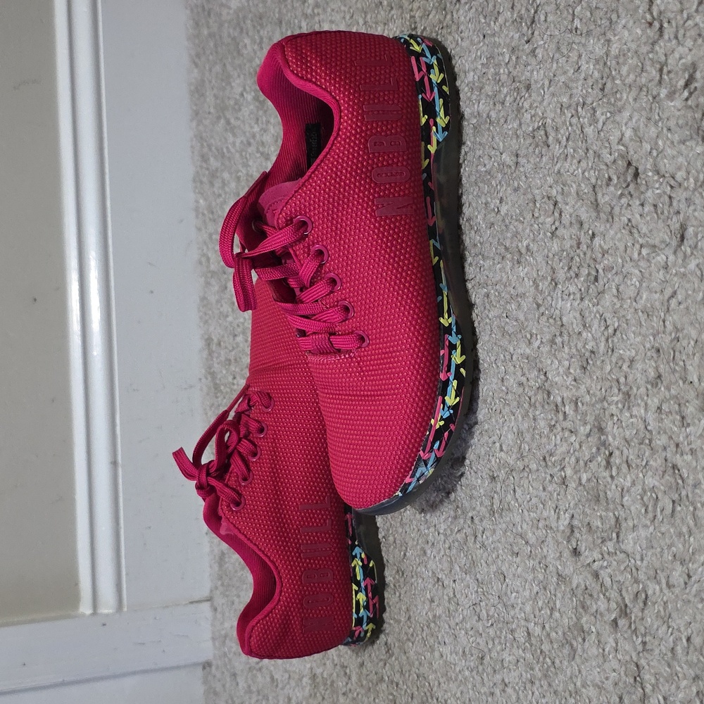 NOBULL United In Movement Outwork Trainer Crossfit Sneaker Shoe Pink M 6 W 7.5